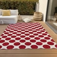 thumbnail image 6 of Addison Rugs Chantille Indoor/Outdoor Transitional Circles Red Washable Rectangle Rug, 5' x 7'6", 6 of 6