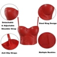 thumbnail image 5 of Agkizg Faux Leather Solid Cami Summer Stretchy Versatile Korean Style Bustier Vests (Women's or Women's Plus), 5 of 5