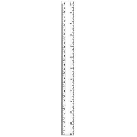 Plastic Ruler Transparent Learning Prop Measuring rulers are made of ...