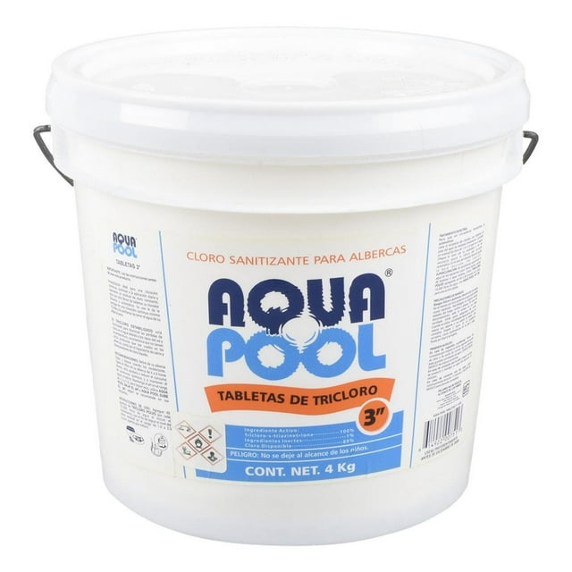 Tabletas Cloro Aqua Pool 3" 4Kg Para Albercas