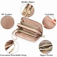 thumbnail image 4 of FALAN MULE Wallet for Women Clutch RFID Blocking Wristlet Leather Purse Large Capacity Credit Card Holder with Grip Hand Strap, 4 of 12