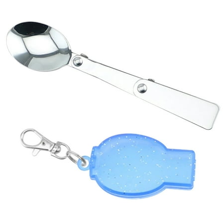 

Portable Stainless Steel Spoon/Fork Folding Hiking Camping Utensil Tableware for Thermos Camping Travel and Other Outdoor Activities