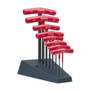 Bondhus 8-Piece T-Handle Ball End Hex Driver Set with Stand, Metric