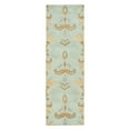 thumbnail image 4 of SAFAVIEH Soho Savannah Wool Area Rug, Light Blue/Multi, 6' x 6' Round, 4 of 4