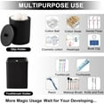 thumbnail image 4 of 6 Pcs Black Bathroom Set Complete with Toothbrush Holder, Lotion Soap Dispenser, 2 Qtip Holder Dispensers,Vanity Tray,Bathroom Tumbler - Countertop Vanity Organizer - Bathroom Accessories Set, 4 of 10