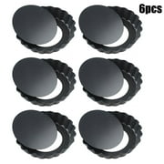 Non Stick 4 inch Quiche Pans Removable Bottom Mini Tart Pans Set Tart Tins Cases