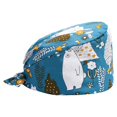 thumbnail image 3 of 8 Pcs Gourd Caps Nurse Long-time Service Pure Color Dull Polish Printed Professional Assorted Colors Work Uniform Operating Hats L23, 3 of 7