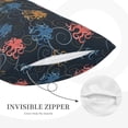 thumbnail image 3 of Zufioo cartoon doodle octopus Print Double-sided Plush Pillow Cover,Decorative Pillow Protector without Pillow Core, Suitable for Sofa, Bedroom, Car-20"x30", 3 of 6
