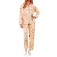 thumbnail image 4 of SUYIDA Womens Pajama Sets Floral Print, Cotton Long Sleeve Button Down Pajamas Set for Women Soft Sleepwear Pjs 2 piece Loungewear, 4 of 5