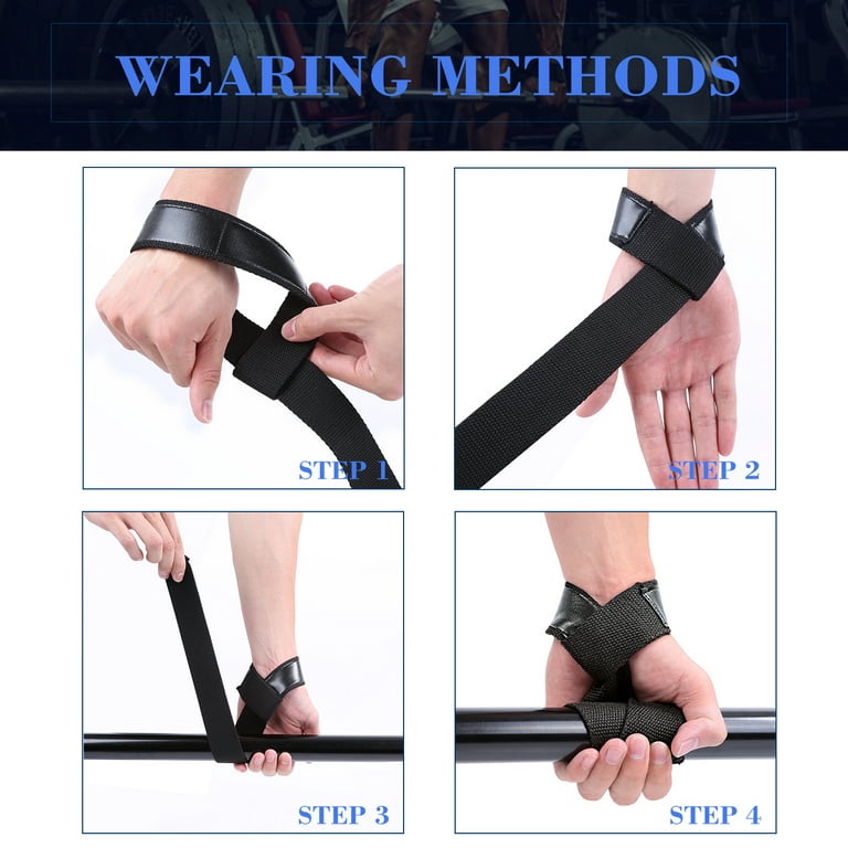  Seektop Wrist Straps for Weightlifting - 25'' Gym Lifting  Straps with Breathable & Anti-Slip Suture, Safty Wrist Wraps for Workouts,  Bodybuilding, Powerlifting, Strength Training, Men & Women : Sports 