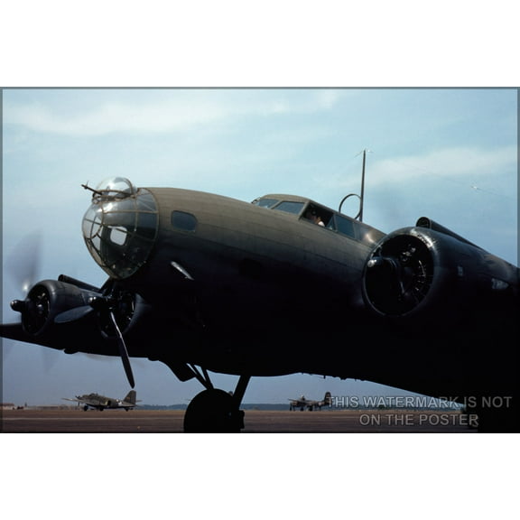 24"x36" Gallery Poster, b-17 flying fortress may 42 langley field