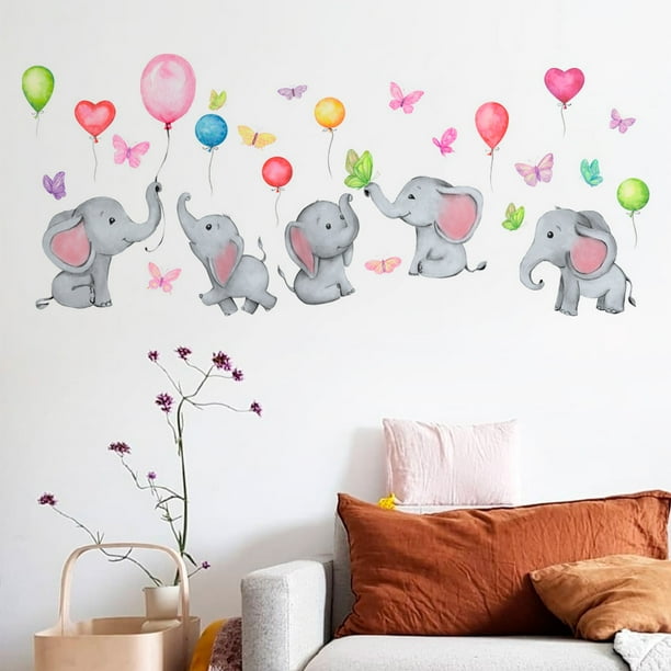 Pegatinas De Pared De Dibujos Animados Para Habitación De Niños, Calcomanías De Pared De Dibujos Animados, León, Elefante, Jirafa, Animal De Safari, Decoración De Dormitorio - AliExprs 15