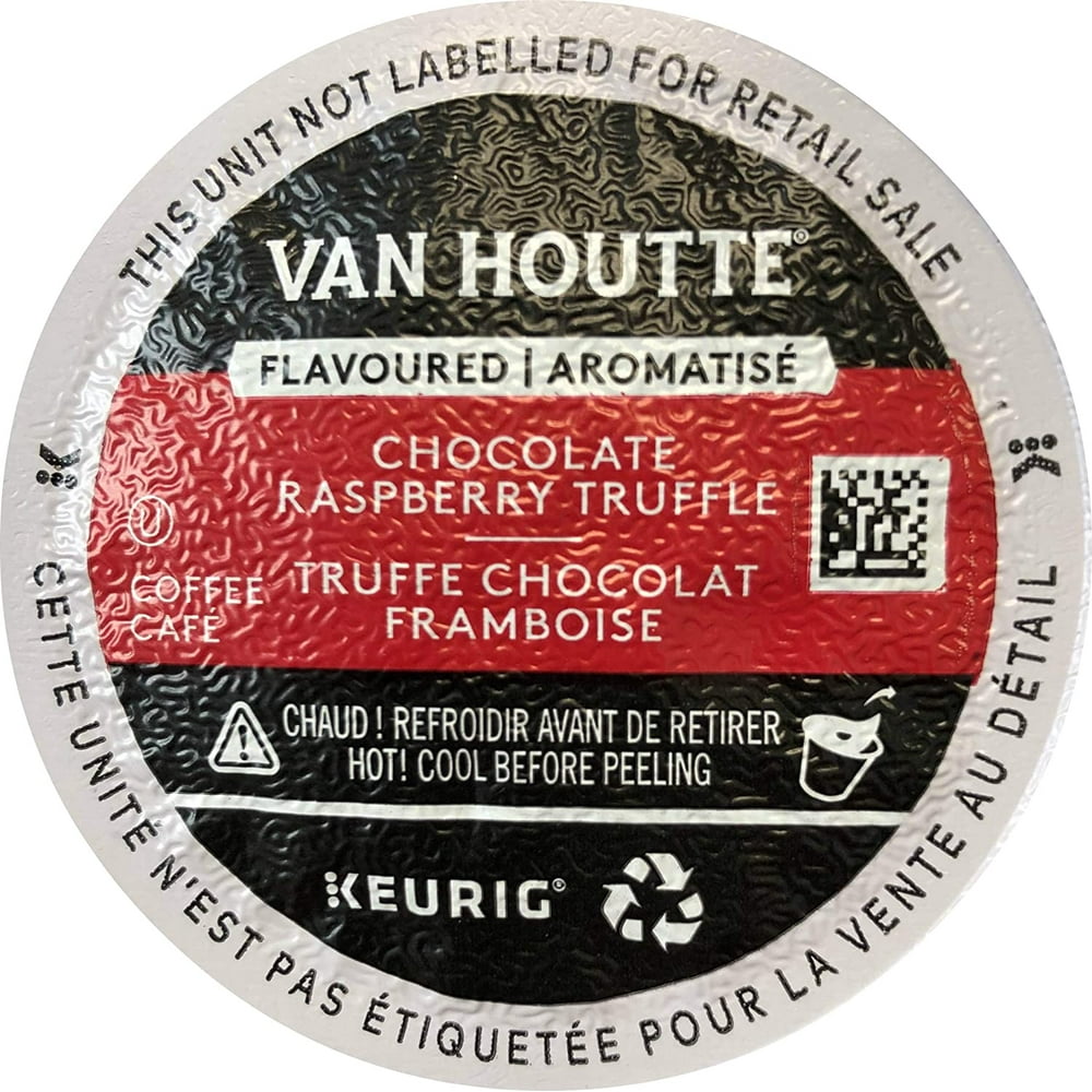 Van Houtte Chocolate Raspberry Truffle Coffee, Light Roast, K-Cup