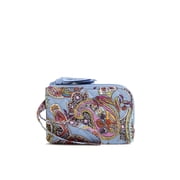 Vera Bradley Women's Cotton RFID Double Zip ID Wallet Provence Paisley
