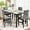 Gray, variant on Recaceik 5 Piece Modern MDF Dining Table Set, Black