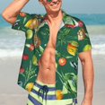 thumbnail image 7 of Pofeuu Vegan Print Hawaiian Shirt for Men Sleeves Casual Button Down Summer Beach Dress Shirts T-Shirts,XX-Large, 7 of 7