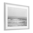 thumbnail image 3 of Stupell Industries Surfers Riding Waves Monochrome Gray Framed Print Under Glass, design by Sisi and Seb, 17 x 23, 3 of 10