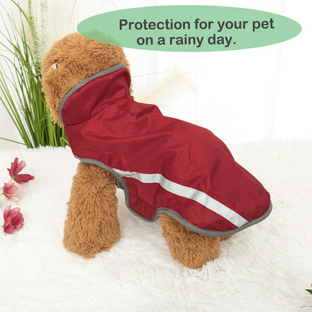 Dog Jacket Polyester Warm Coat Wind Resistant for Pet Vest Winter Outdoor Sports Walking Red,