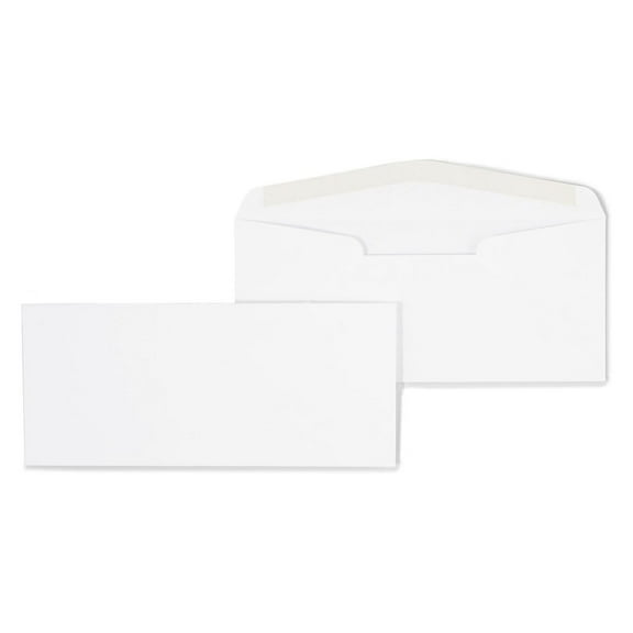 321554 Premium Diagonal-Seam Gummed #10 Envelopes White 500/Box