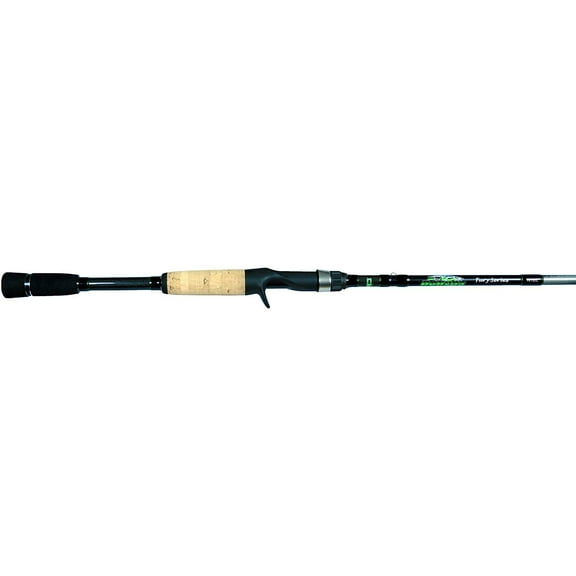 Dobyns Rods Fury Series Medium/Heavy Fast Action Casting Fishing Rod, 6'6" Black