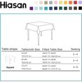 thumbnail image 5 of Grey Square Tablecloth - Waterproof and Spillproof Washable Fabric Table Cloth for Dining Room Kitchen, 60 x 60 Inch, 5 of 5