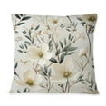 thumbnail image 3 of Designart "Blue White Daffodil Unity" Floral Printed Throw Pillow, 3 of 5