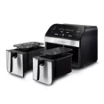 thumbnail image 5 of Gourmia 10-Qt. Dual Basket Digital Air Fryer with Smart Finish & Match Cook Black Stainless, 5 of 6