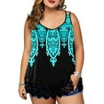 thumbnail image 1 of Gvmfive Women Plus Size Sleeveless Lace Tank Tops Casual Swing Tunic Blouse T-shirt, 1 of 4