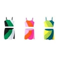 thumbnail image 6 of GYRATEDREAM Kid Girls Swimsuit 3 Piece Bathing Suit Children Color Block Quick Dry Tankini Set with Cover up Beach Skirt Bikini Swimwear for 5-12 Years, 6 of 6