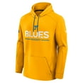 thumbnail image 2 of Men's Fanatics Gold St. Louis Blues Authentic Pro Rink Hoodie, 2 of 6