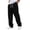 #0286-Black, variant on Men's Washed Denim Jeans Solid Color Drawstring Elastic Waist Pockets Loose Fit Vintage Outdoor Casual Daily Work Long Trousers