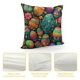 thumbnail image 4 of Nawypu Colorful Easter Egg Pillowcase Happy Easter Rabbit Spring Flower Holiday Oblong Lumbar Throw Pillow Cover/Shams Cushion Case Bed Throw Pillows for Bedroom Living Room, 4 of 5