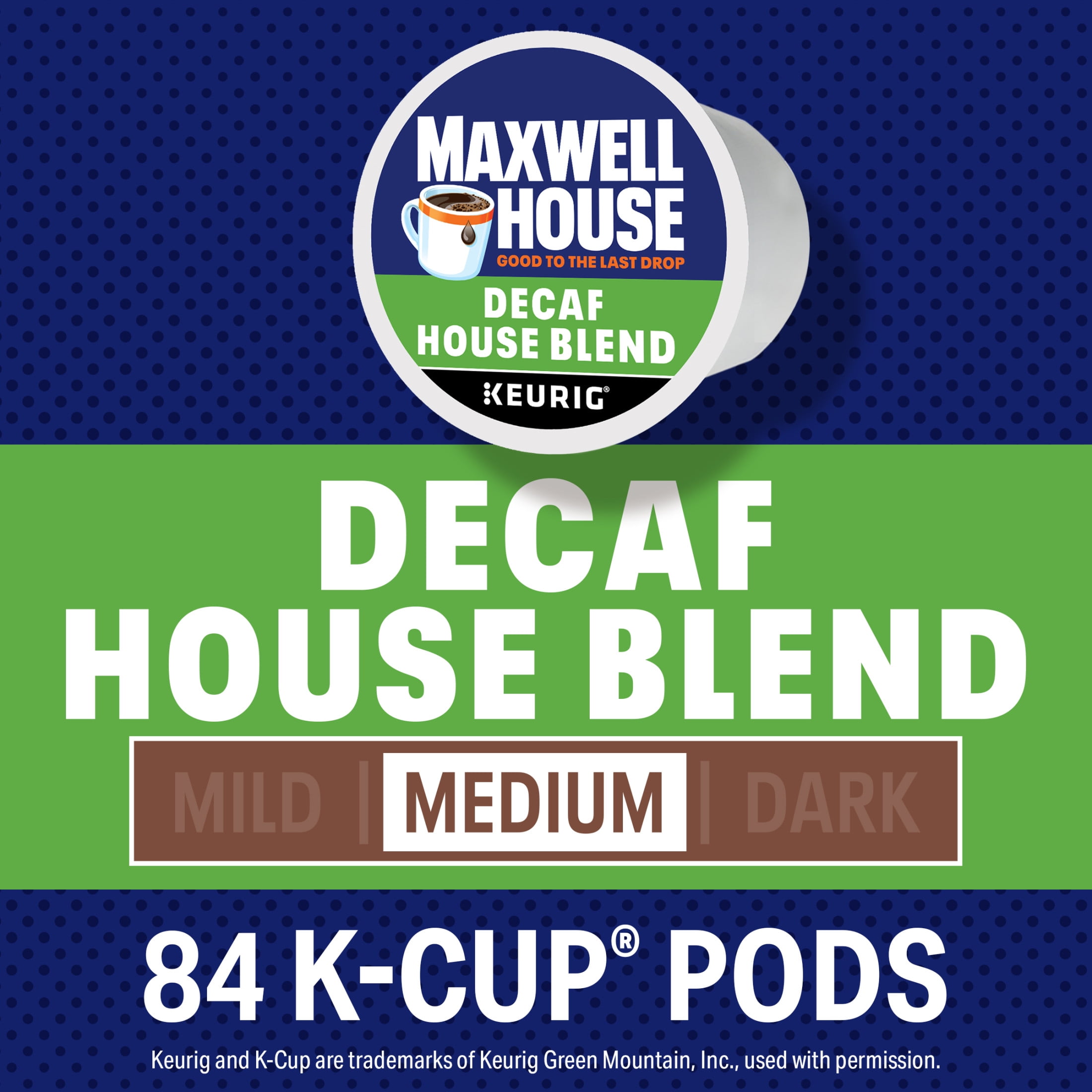 Maxwell House Decaf House Blend Medium Roast K-Cup® Coffee Pods, 84 ct Box