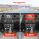 thumbnail image 5 of Marco Funcional De La Cubierta Del Tablero De Instrumentos Marco Del Panel De Navegación Gps Firme De Plástico Accesorios Decorativos Para El Interior Del Automóvil Compatible Con Wrangler 2018-2020 Sweethay VI009293-02, 5 of 7