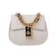 thumbnail image 2 of Bolsa Bolsos cruzados de sillín para mujer Bolsos de cadena de hombro de PU semicírculo (Blanco) Tmvgtek Para estrenar, 2 of 9