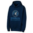 thumbnail image 2 of Youth Outerstuff Navy Minnesota Timberwolves Back To The Basics Hoodie, 2 of 3