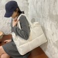 thumbnail image 3 of Bolso Hinchado Hombro Bolsas para Mujeres Nylon Algodón Acolchado Con Bolsillo Interior Gran Capacidad El, 3 of 9