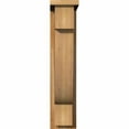 thumbnail image 2 of 6"W x 12"D x 28"H Alpine Rough Sawn Corbel w/Backplate, Western Red Cedar, 2 of 9