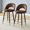 Brown+Black, variant on 360° Rotatable Bar Chair Set of 2, Modern Tech-Fabric Brown Upholstered Seat, Black Metal Frame, Comfortable & Breathable, for Dining Room, Kitchen, Terrace, Guest Office