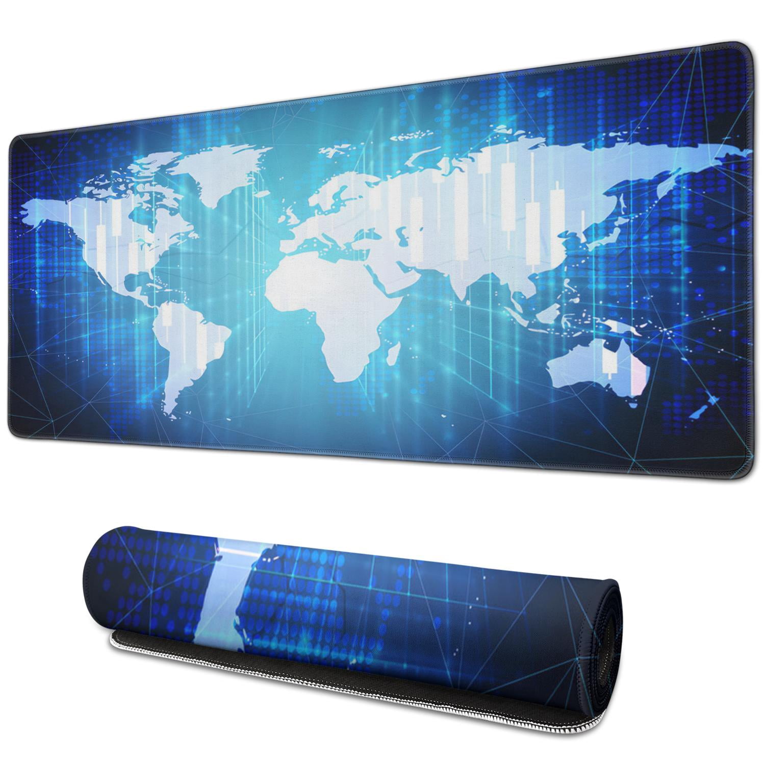 Enhance Large Gaming Mouse Pad XL - Large Mouse Mat, Anti-Fray Stitching, Non-Slip Rubber Base, High Precision Tracking - Voltaic Series