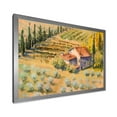 thumbnail image 2 of Designart 'Little Farmhouse In Countryside' Country Framed Art Print, 2 of 4