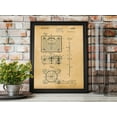 thumbnail image 2 of Original Bathroom Scale Artwork Submitted In 1933 - Bathroom - Patent Art Print, 2 of 2