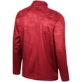 thumbnail image 3 of Men's Colosseum  Crimson Indiana Hoosiers The Machine Half-Zip Jacket, 3 of 3