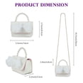 thumbnail image 2 of Duryarhall Mini Pearl Bow Crossbody Purse, Cute Princess Handbag with Chain Strap For Women, 2 of 6