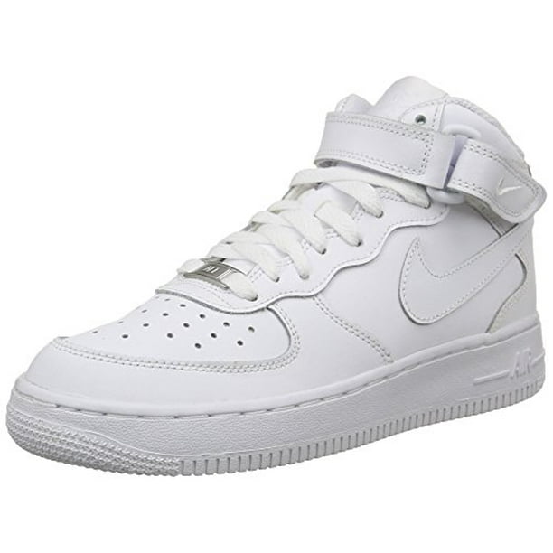 Nike - Nike 314195-113: Boys Air Force 1 Mid GS White Sneakers (5 M US ...