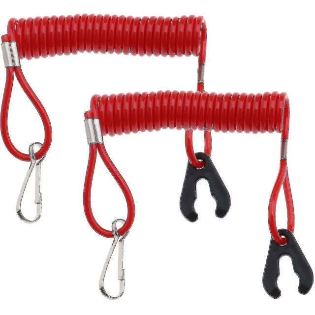 Outboard Motor Engine Lanyard Kill Switch Cord Safety Stop Switch Compatible With Yamaha Honda Suzuki