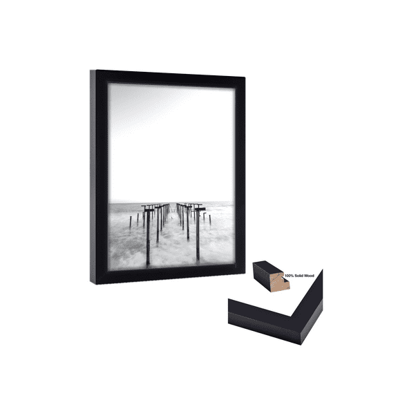 45x46 Picture Frame Wood Black 45x46 Frame