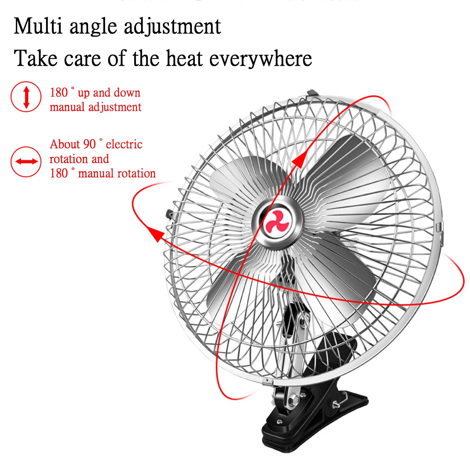 XGFHYJEH Car Fan, Fan for Car, Portable Fan for Car, 24V Car Fan for Dashboard, Car Fans that Blow Cold Air, Car Fans for Cooling inside a Car