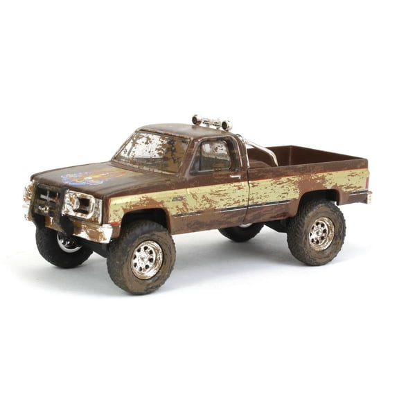 Greenlight Collectibles 1/64 1982 GMC K-2500 Fall Guy Pickup Truck Dirty Version Fall Guy Stuntman Association Series 44965-F