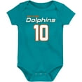 thumbnail image 2 of Infant Tyreek Hill Aqua Miami Dolphins Mainliner Player Name & Number Bodysuit, 2 of 3